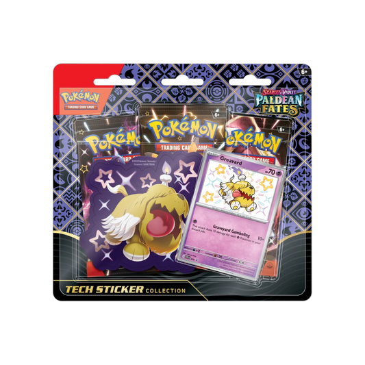 Pokemon: Scarlet & Violet - Paldean Fates Tech Sticker 3 Pack Blister